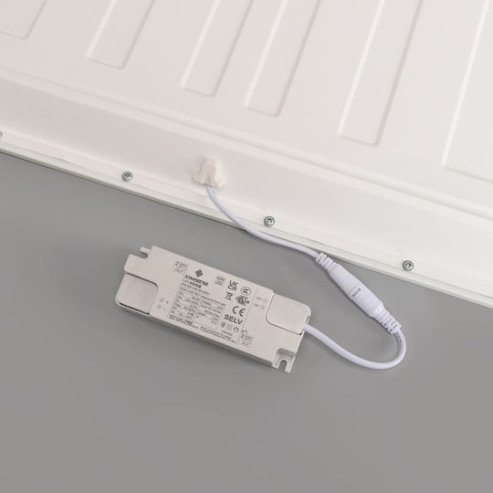 Eurolamp Χωνευτό LED Panel 40W με Θερμό Λευκό Φως 3000K
