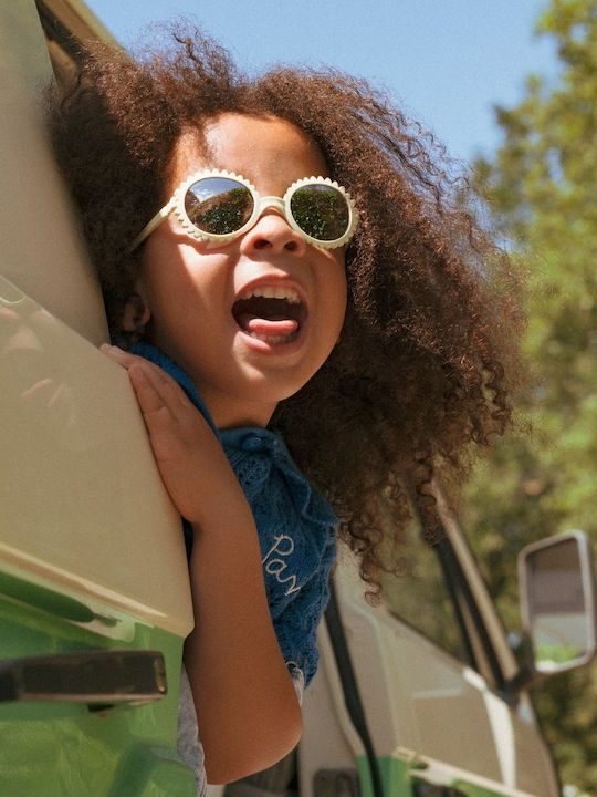 KiETLA Unbreakable Baby Sunglasses with Mirror Lens Yellow for 1-2 Years
