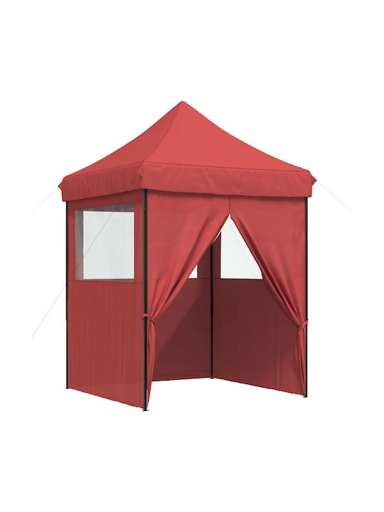 vidaXL Foldable Garden Gazebo Burgundy 2x2m