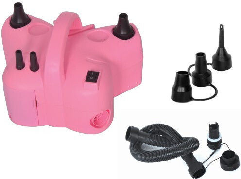 Pompă Electrică de Umflat Baloane Alista Home Două Ieșiri Accesorii Incluse 220v 600w Putere Accesorii Petrecere Roz