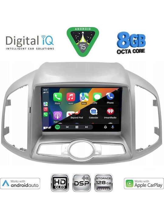 Digital IQ Car Audio System for Chevrolet Captiva 2012-2018 (Bluetooth/USB/WiFi/GPS/Apple CarPlay/Android Auto) with 9" Touch Screen