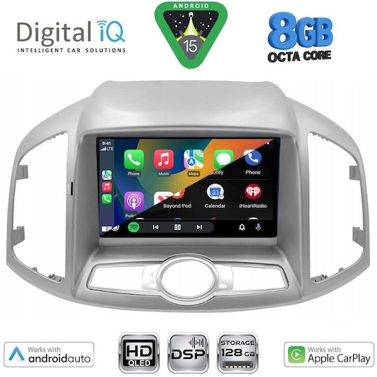 Digital IQ Ηχοσύστημα Αυτοκινήτου για Chevrolet Captiva 2012-2018 (Bluetooth/USB/WiFi/GPS/Apple-Carplay/Android-Auto) με Οθόνη Αφής 9"