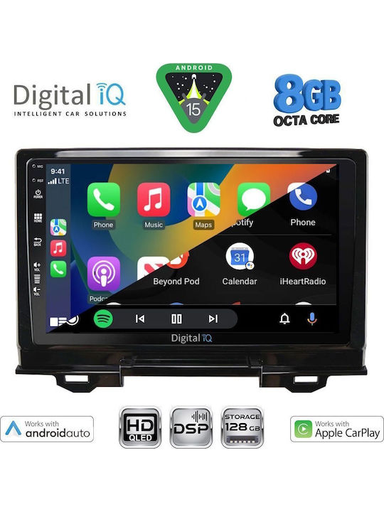 Digital IQ Автомобилна Аудио Система за Honda HR-V 2021+ (Bluetooth/USB/Вграден Wi-Fi/GPS/Apple CarPlay/Android Auto) с Touch Screen 9"