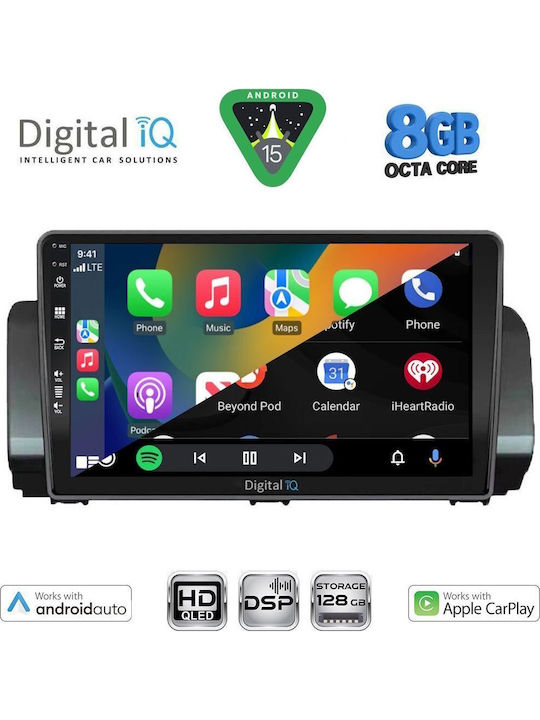 Digital IQ Car Audio System for Dacia Logan Sandero Jogger 2020+ with Touch Screen 9" DIGITAL IQ BXF 7109 CPAA