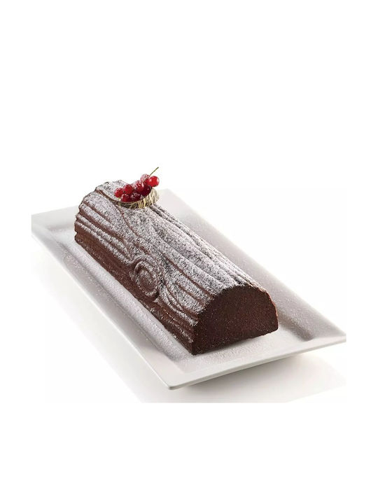 Silikomart Platinum Bûche Bakeware Tin For Loaf Made Of Silicone 29.6x13x7.2cm