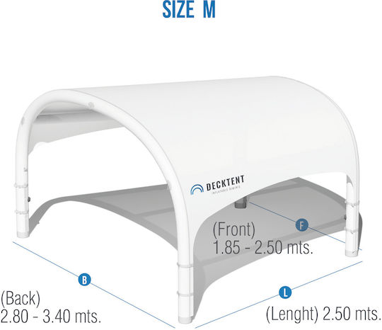 Φουσκωτη Τεντα Πλωρης Medium 280/340x250cm Decktent 10.dt.dtm