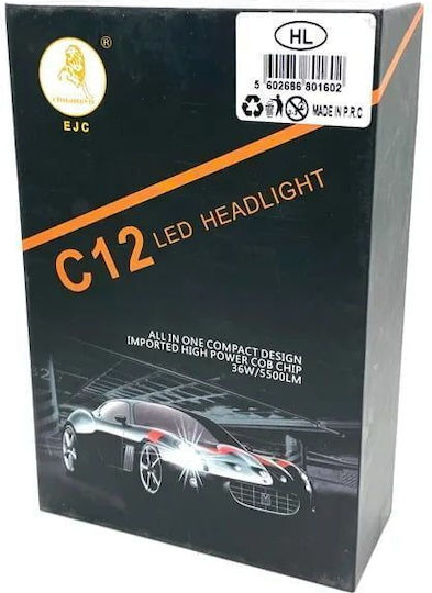 EJC Autolampe H7 LED 6000K Kaltes Weiß