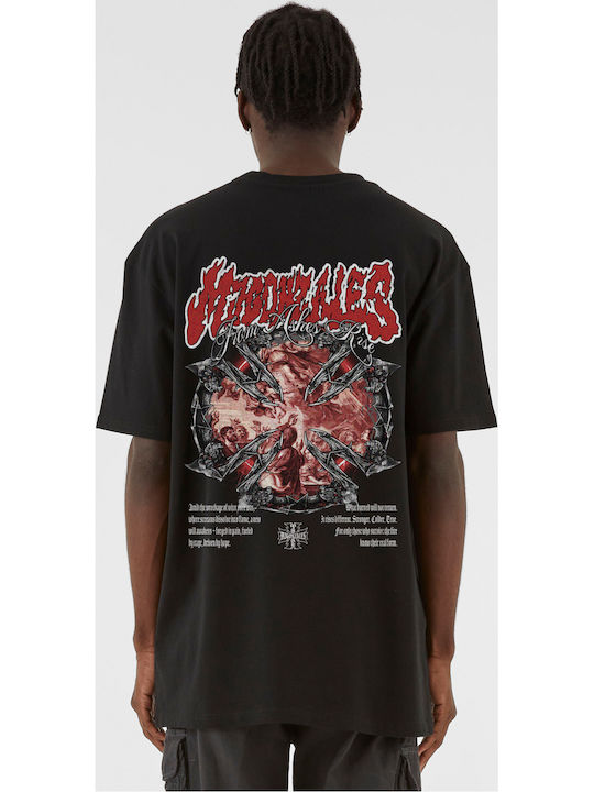 Mjg Heavy Oversized Tee Ornament Ashes Black