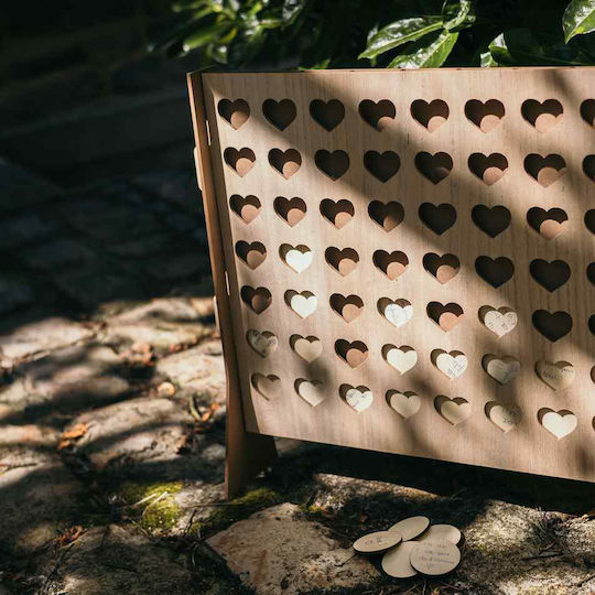 Beauty Home Διακοσμητική Καρδιά από Ξύλο 46.5x46x11cm