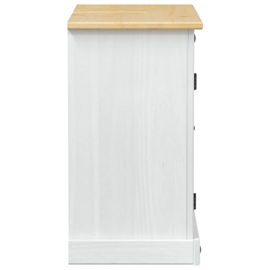 vidaXL Πάγκος με Νιπτήρα Μ73xΒ33xΥ60cm Λευκό