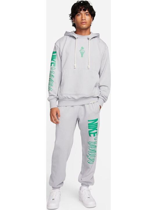Standard Issue Dri-FIT Sweatshirt with Hood Wolf Grey Stadium Green