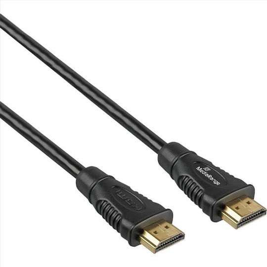 MediaRange High HDMI 2.0 Premium High Speed 4K 60Hz HDR Cable HDMI Male - HDMI Male 2m Black