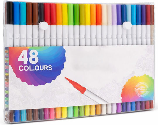 Ακρυλικοί Μαρκαδόροι Multicolored 0.4mm Σετ 48 χρώματα