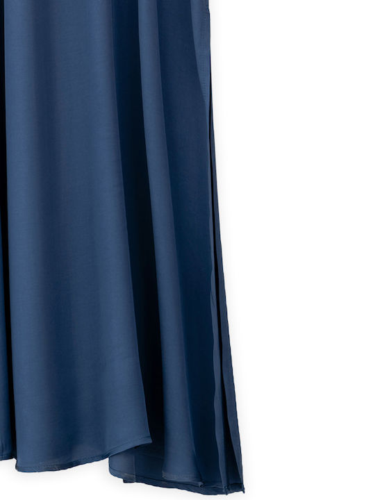Summer Maxi Evening Dress Slip Dress Satin Open Back Philosophy Blue