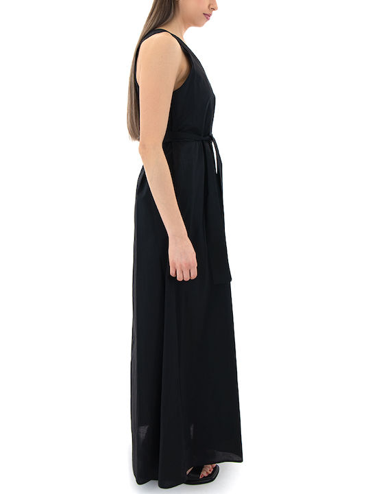 Sommer Maxi Damenkleid Schwarz