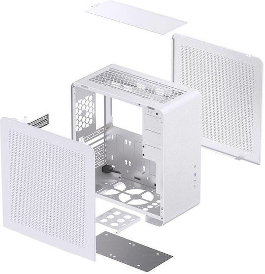 Jonsbo U4 Pro Gaming Midi Tower Computer Case with Side Window White