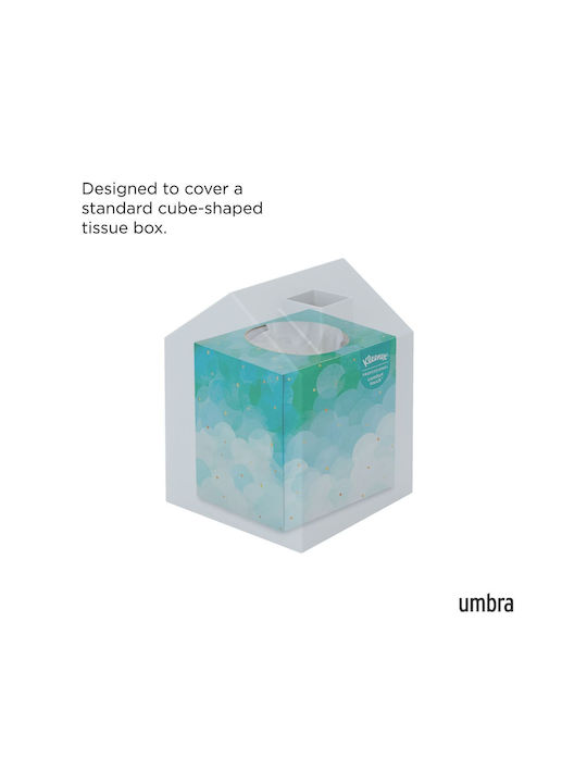 Umbra Suport pentru Șervețele Plastic Albastru 13x13x17cm 023340-1193