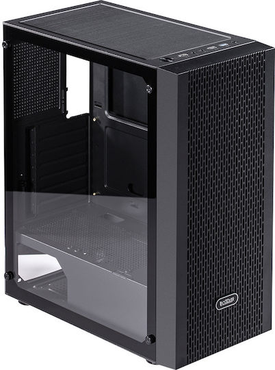 PCCOOLER MA100 Gaming Midi Tower Κουτί Υπολογιστή με ARGB Φωτισμό Μαύρο