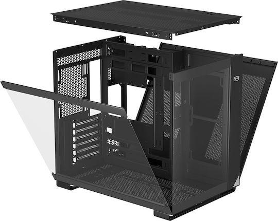 PCCOOLER C3 T500 Gaming Middle Tower Carcasă PC cu Fereastră Laterală Neagră