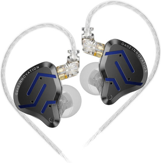 KZ In Ear Headphones In Ear Zsn Pro 2 Type Ear Hook Blue
