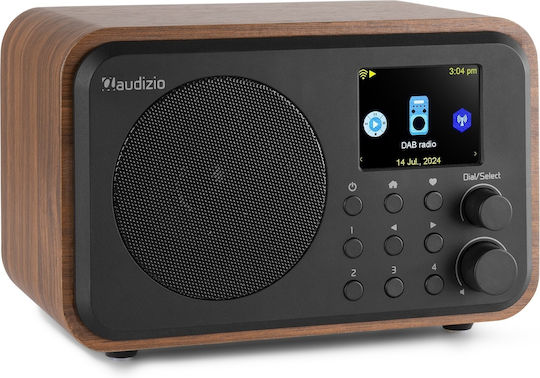 Audizio Vicenza Επιτραπέζιο Ραδιόφωνο Επαναφορτιζόμενο DAB+ με Bluetooth και USB Wood