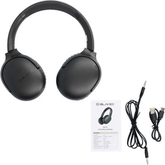 Blavec BO-12 Wireless / Wired Over Ear Headphones with 120 hours of Operation Black