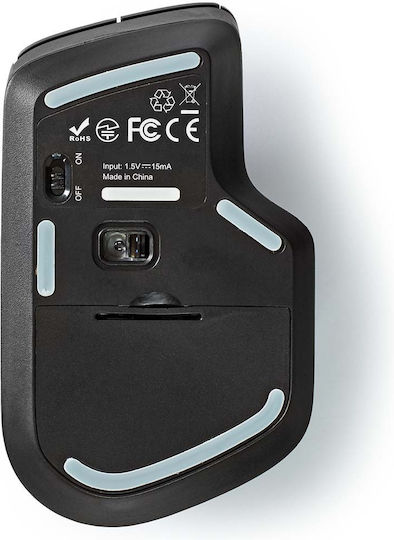Nedis MSWS510BK Kabellose Ergonomische Maus Schwarz
