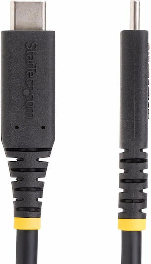 StarTech USB 4 Video Cable USB-C Male - USB-C / DisplayPort 240W PD Silver 0.5m 50C-40G-USB4-CABLE