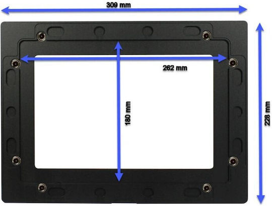 Allnet Touch Display Tablet 10 Inch E.g Mounting Frame Cover Wide Silver