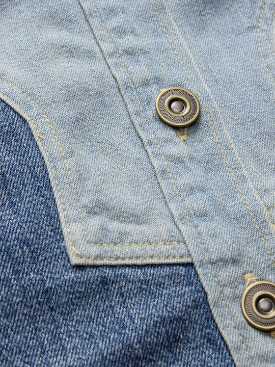 Damen Jean Jacke Blau