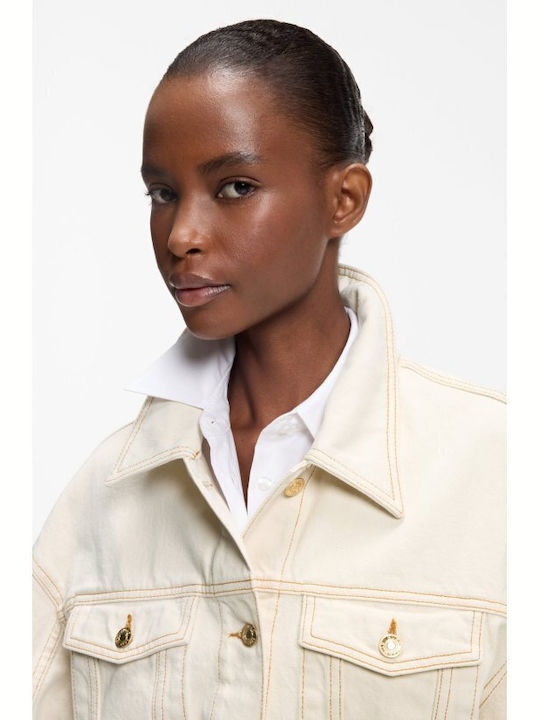 Women's Ecru Jean Jacket