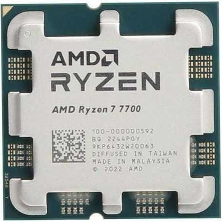 AMD Ryzen 7 7700 3.8GHz Επεξεργαστής 8 Πυρήνων για Socket AM5 Tray