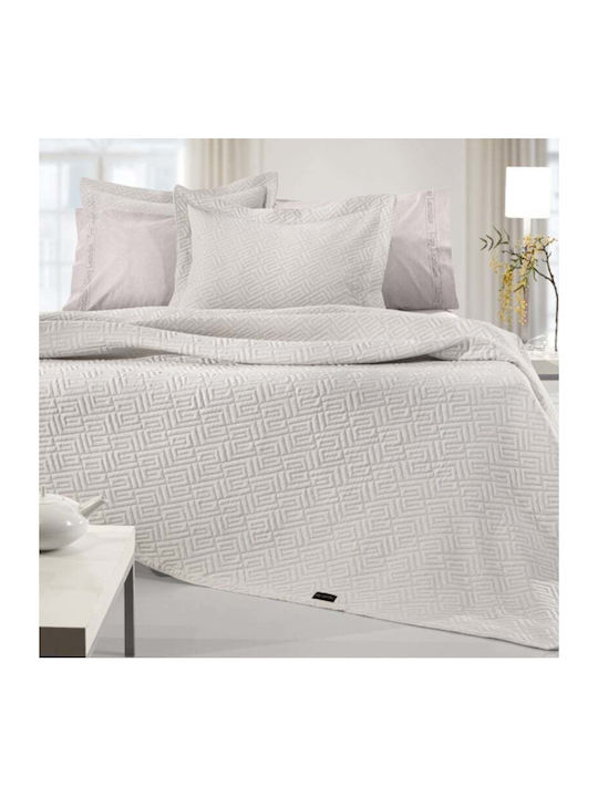 Guy Laroche Pique Double Blanket 245x260cm Natural
