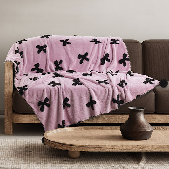 Das Home 1381 Fleece Blanket Sofa 130x170cm Lilac