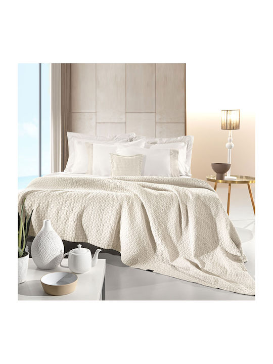 Guy Laroche Nikki Pique Blanket Double 240x260cm Cream