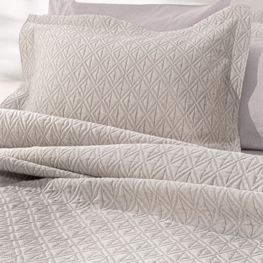 Guy Laroche Oasis Pique Blanket Double 245x260cm Linen