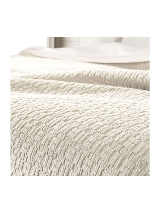 Guy Laroche Nikki Pique Blanket Double 240x260cm Cream