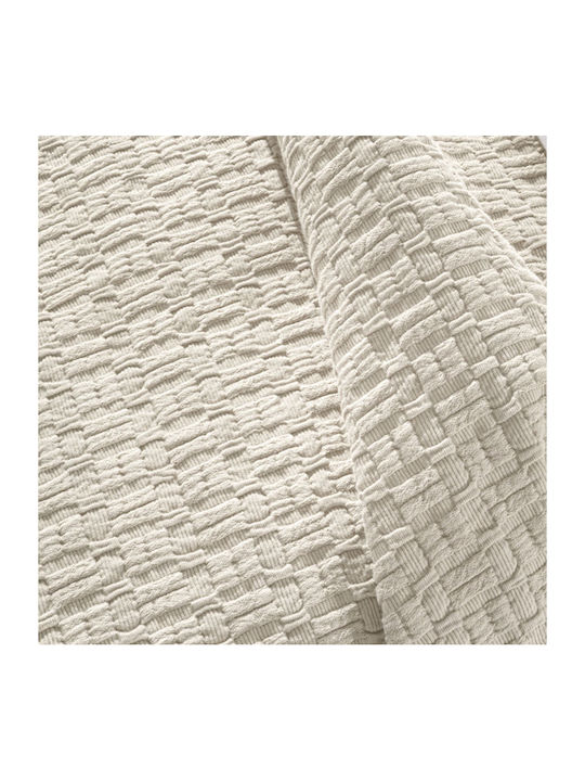 Guy Laroche Nikki Pique Blanket Double 240x260cm Cream