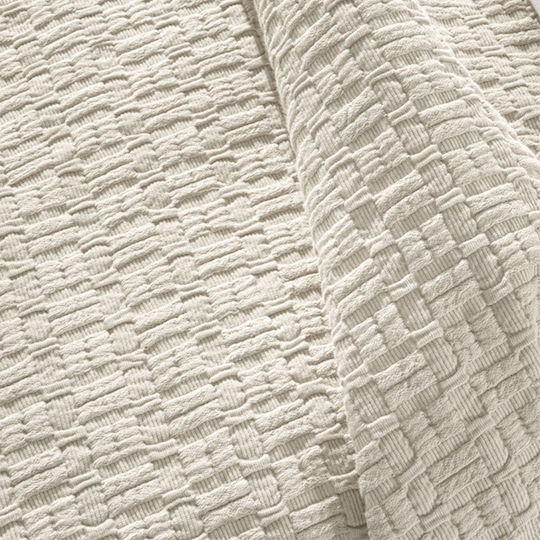 Guy Laroche Nikki Κουβέρτα Πικέ Υπέρδιπλη 240x260εκ. Cream