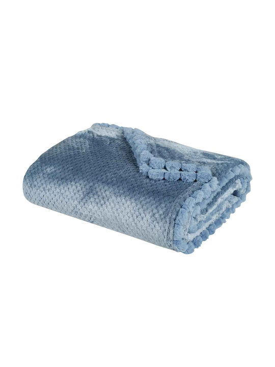 Das Home 1186 Decke Fleece Einzeln 160x200cm Dusty Blau