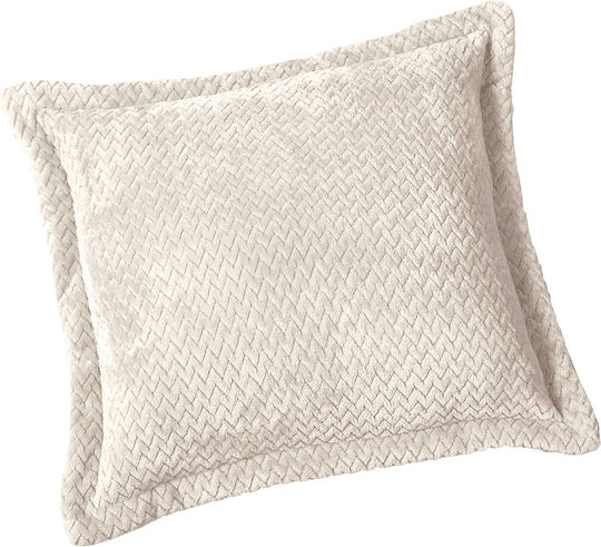 Guy Laroche Rombus Fleece Blanket Single 160x220cm Ecru
