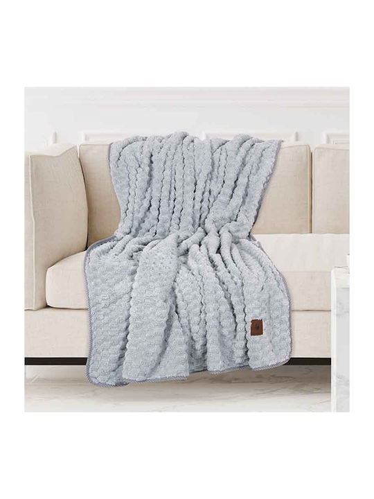 Greenwich Polo Club 8837 Κουβέρτα Fleece Καναπέ 130x170εκ. Grey
