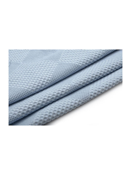 Dimcol Piqué Decke Übergröße 220x250cm Hellblau