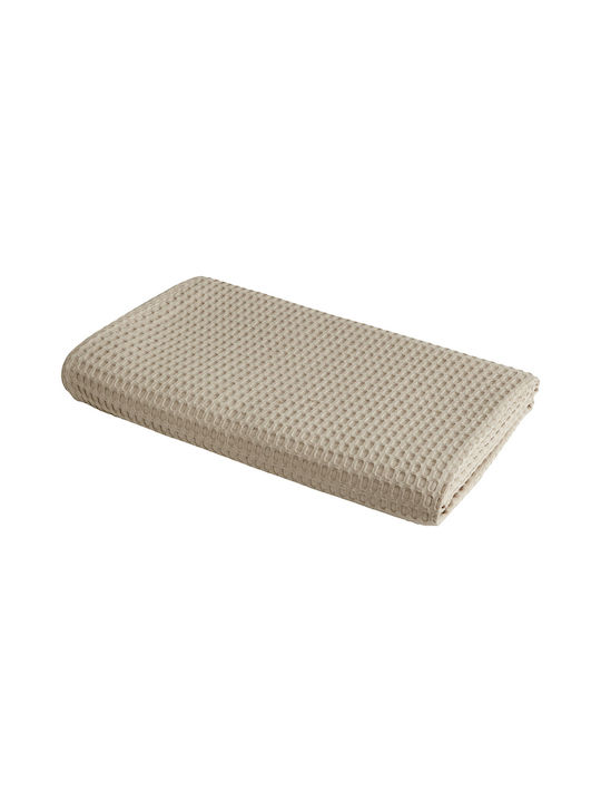 Beauty Home Pique Blanket Single 170x240cm Beige 1990PIMO-sand