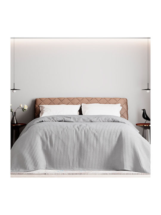 Beauty Home Κουβέρτα Πικέ Μονή 170x240εκ. Γκρι
