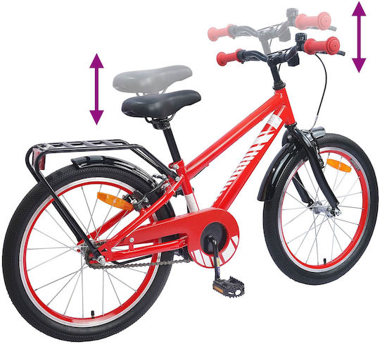 vidaXL 18" Kinderfahrrad Mountainbike Rote