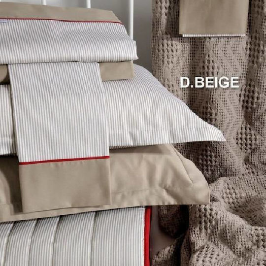 Down Town Home 871 Piqué Decke Einzeln 170x240cm Dunkelbeige