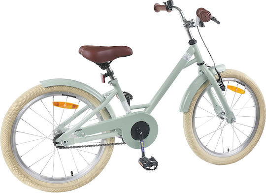 vidaXL 18" Детски Градски Велосипед Зелен