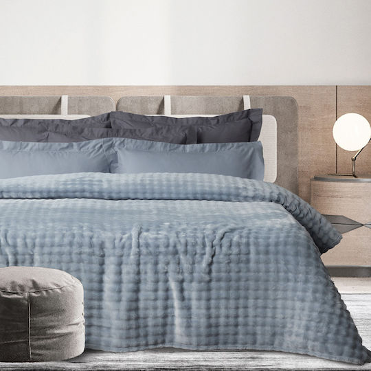 Das Home 1371 Decke Fleece Einzeln 160x220cm Hellblau