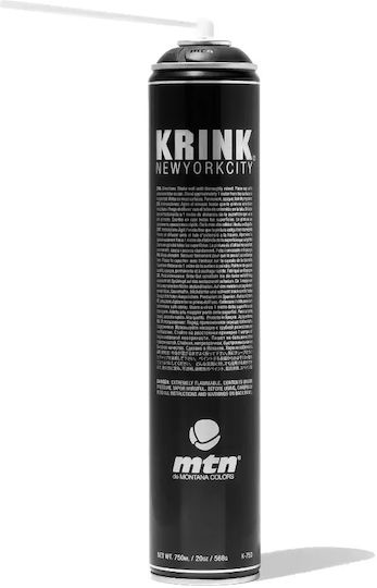 Krink Σπρέι Βαφής με Ματ Εφέ Μαύρο K-750 Silver 750ml